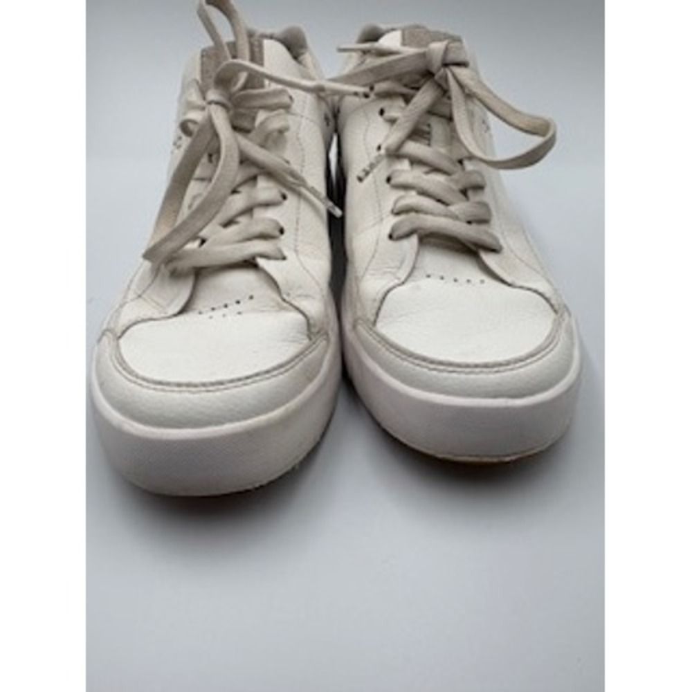 On Cloud THE ROGER Clubhouse White Leather Tennis Court Shoes Mens Size 8 - Picture 3 of 10